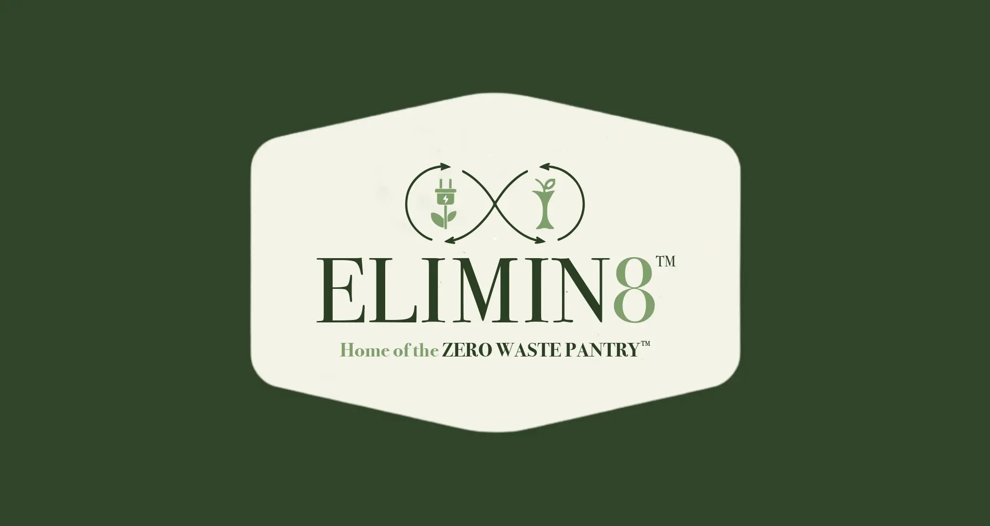 elimin8 on dark green